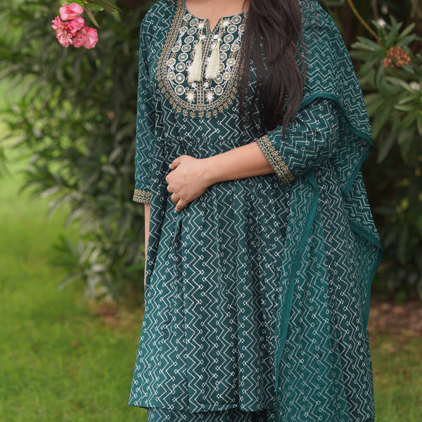 Sharara Set NOOR - Green