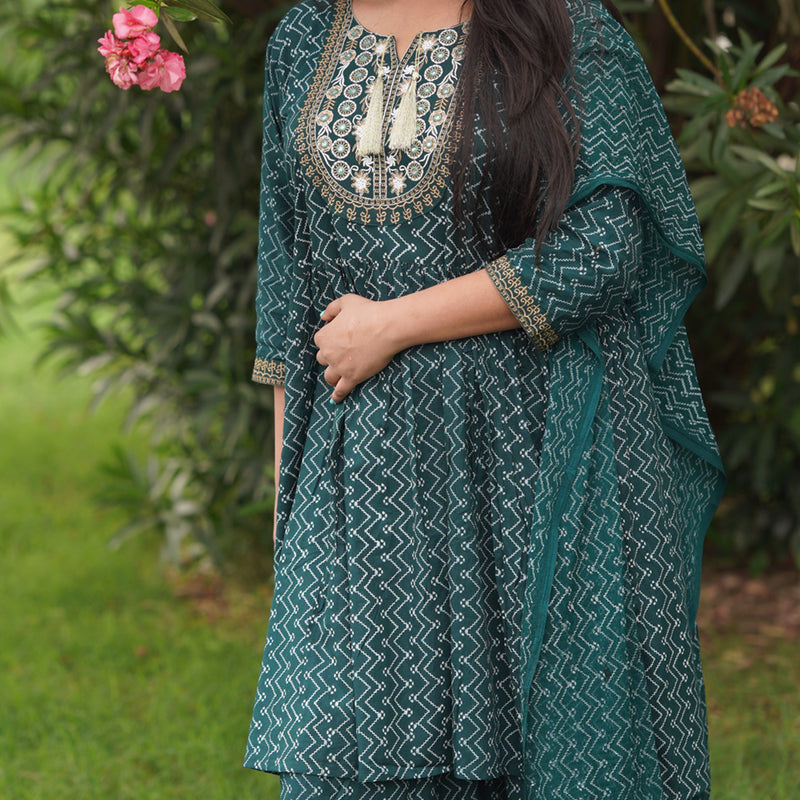 Sharara Set NOOR - Green