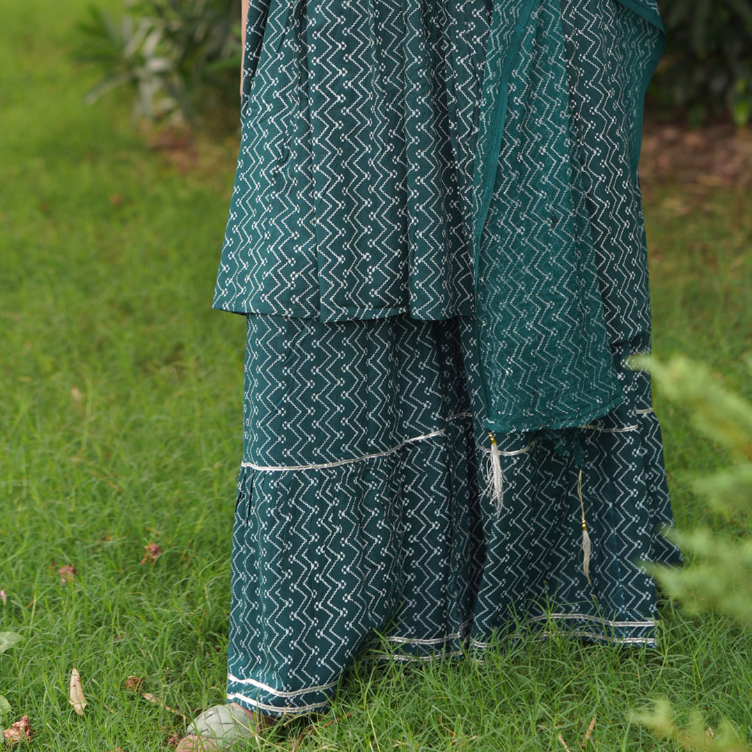 Sharara Set NOOR - Green