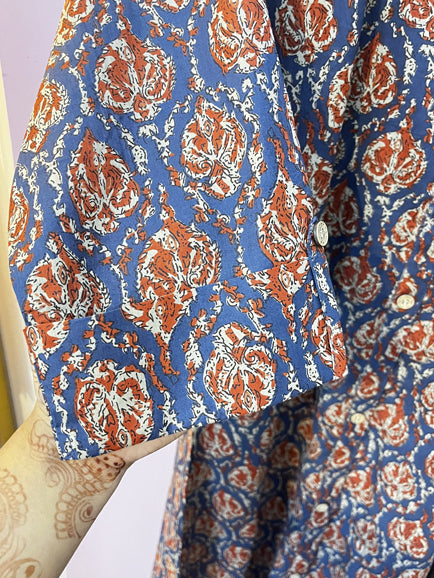 Long A Line Handblock Print Kurti