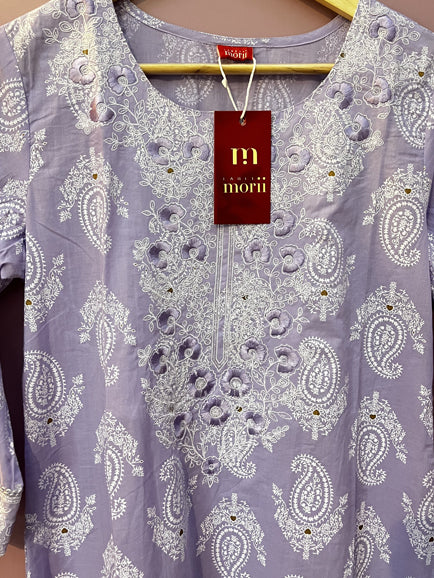 Long Straight Embroidered Kurti
