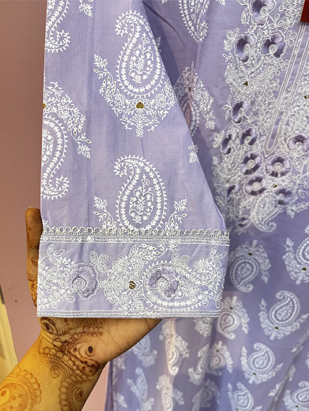 Long Straight Embroidered Kurti