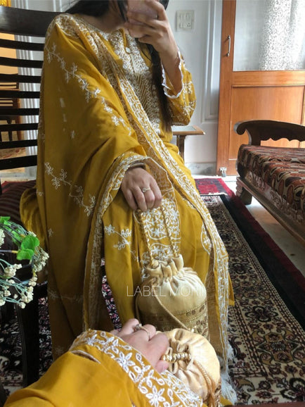 Naaz Suit Set Mustard Yellow