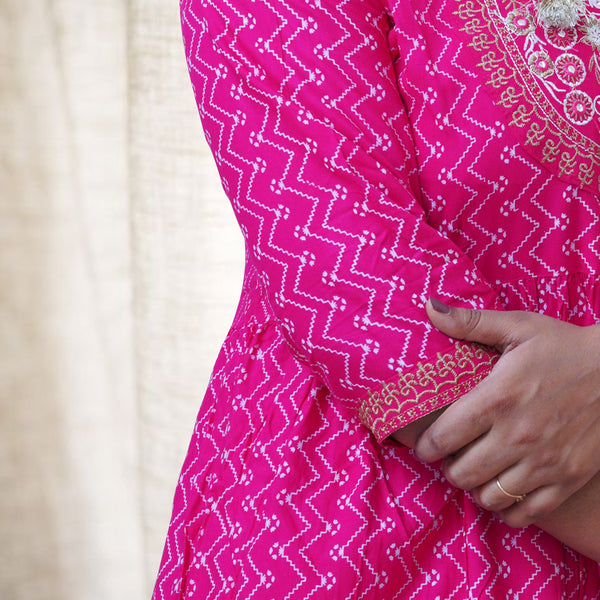 Sharara Set NOOR- Rani Pink