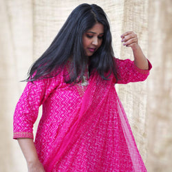 Sharara Set NOOR- Rani Pink