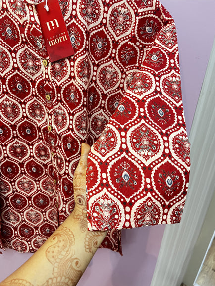 Handblock Print Short Kurti