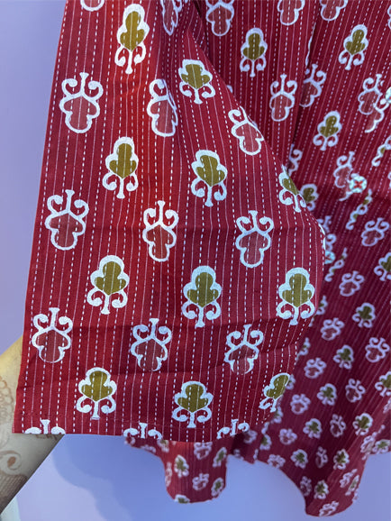 Handblock print Short Kurti