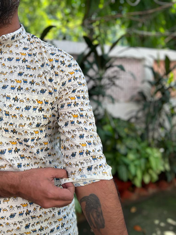 Tribal print short kurta