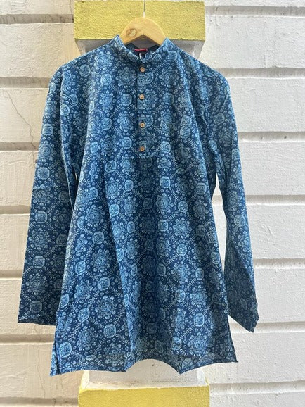 Indigo Blue short kurta