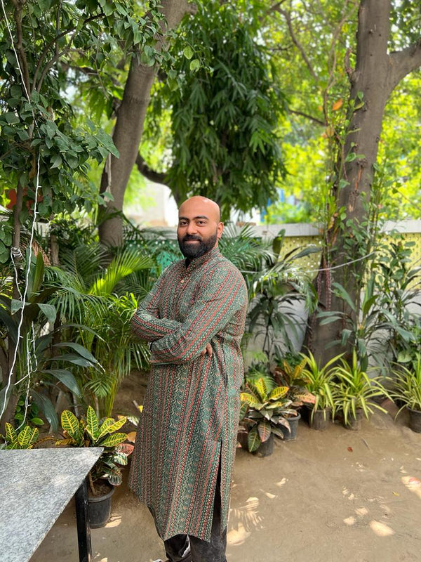 Stripe long kurta